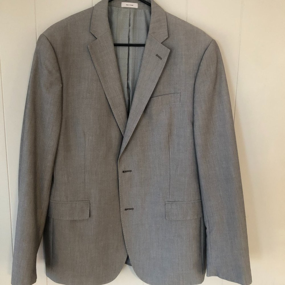 J Ferrar Grey Suit: coat - 44R, pants - 34 x 34